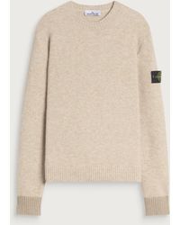 Stone Island - Baby Alpaca Blend Jumper - Lyst