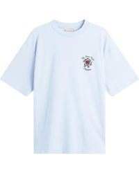 Drole de Monsieur - Rose Slogan T-Shirt - Lyst