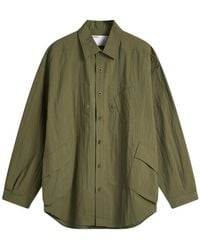 Poliquant - In-Outside Pockets Oversized Cpo Shirt Jacket - Lyst