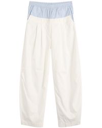Stel - Layered Wide Barrow Leg Trousers - Lyst