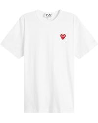 COMME DES GARÇONS PLAY - Basic Logo T-Shirt - Lyst