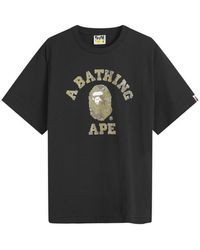 A Bathing Ape - Bitmap College T-Shirt - Lyst