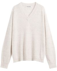 Our Legacy - Linen Rue V-Neck Jumper - Lyst