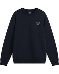 A.P.C. - Rue Madame Logo Crew Sweat - Lyst