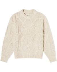 Nudie Jeans - Elsa Cable Knit Sweater - Lyst