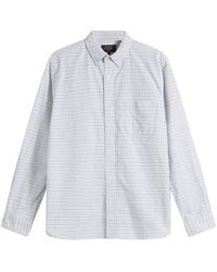 Beams Plus - Tattersall Check Button Down Oxford Shirt - Lyst