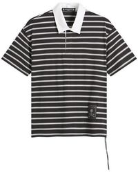 MASTERMIND WORLD - Fine Gauge Stripe Ss Rugby Shirt - Lyst