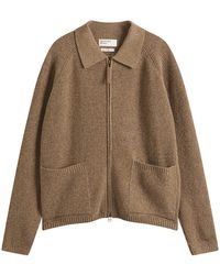 Universal Works - Eco Wool Zip Cardigan - Lyst