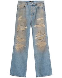 Amiri - Repaired Boot Cut Jeans - Lyst