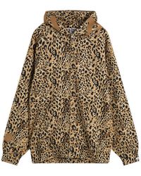 A Bathing Ape - Wild Leopard Print Shark Zip Hoodie - Lyst