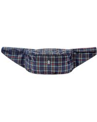 Opening Ceremony Plaid Waist Bag - Blue