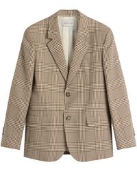 Ami Paris - Prince Of Wales Wool Blazer - Lyst