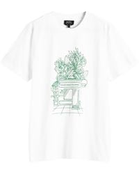 A.P.C. - Magasin Store Graphic T-Shirt - Lyst