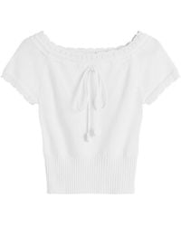 My Mum Made It - Lace Knit Top - Lyst