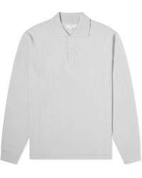 Lady White Co. - Lady Co. Long Sleeve Three Button Polo Shirt - Lyst