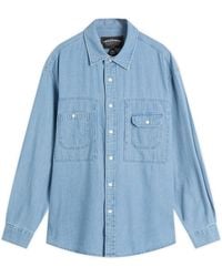 FRIZMWORKS - Bleach Denim Utility Shirt - Lyst