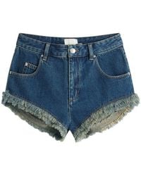 Isabel Marant - Eneidao High Waisted Denim Shorts - Lyst