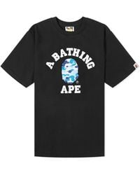 A Bathing Ape - Graffiti Character College T-Shirt - Lyst