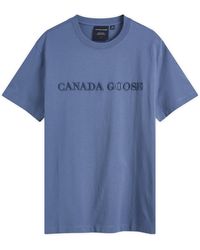 Canada Goose Emersen T-Shirt Embr Wordmark in Black for Men