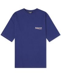 Black Campaign Logo T-shirt for Men 