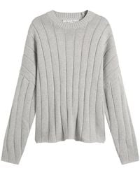 About Blank - Large Rib Knit Crew - Lyst