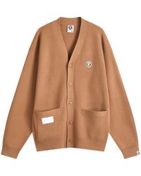 Aape By A Bathing Ape - Aape Now Camo Badge Knit Cardigan - Lyst