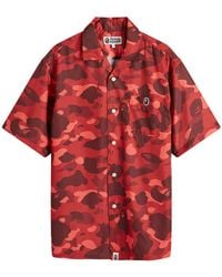 A Bathing Ape - Colour Camo One Point Vacation Shirt - Lyst
