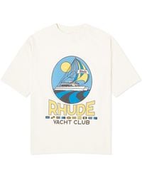 Rhude - Yacht Club T-Shirt - Lyst
