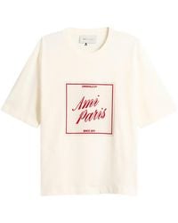 Ami Paris - Boxy Fit Short Sleeve T-Shirt - Lyst