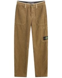 Stone Island - Pocket Corduroy Trousers - Lyst