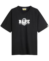A Bathing Ape - Graffiti Logo Relaxed Fit Tee - Lyst