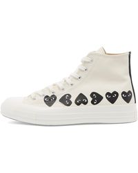 COMME DES GARÇONS PLAY - X Converse Multi Heart High Sneakers - Lyst
