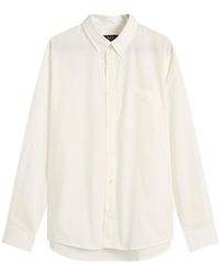 A.P.C. - Eduoard Logo Button Down Shirt - Lyst