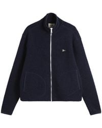 Drake's - Boucle Wool Fleece Jacket - Lyst