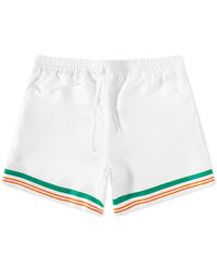 Casablanca - Tennis Club Icon Silk Shorts - Lyst