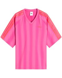 adidas - Loose Linear T-Shirt - Lyst