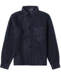 Portuguese Flannel - Knitted Herringbone Overshirt - Lyst