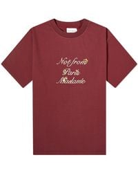 Drole de Monsieur - Presented By End. Embroidered Interlock T-Shirt - Lyst