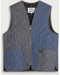 Barbour - X A.P.C. Zip-In Quilt Liner - Lyst