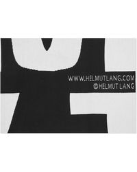 Helmut Lang Logo Scarf - Black