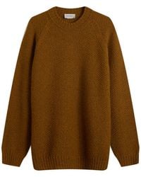 John Smedley - Couper Moss Stitch British Wool Jumper - Lyst