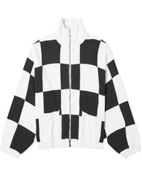 Cole Buxton - Checkered Knit Jacket - Lyst