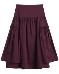 Damson Madder - Berta Midi Skirt - Lyst