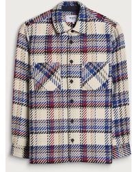 Wax London - Whiting Jazz Weave Overshirt - Lyst
