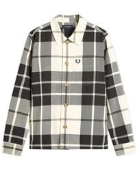 Fred Perry - Tartan Twill Overshirt - Lyst