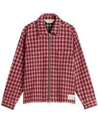 Brain Dead - Check Mate Flannel Zip Shirt - Lyst