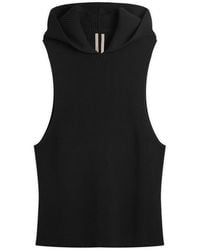 Rick Owens - Wool Hooded Tank - Lyst