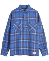 トップス NEIGHBORHOOD SAVAGE TARTAN CHECK SHIRT Neighborhood Savage Tartan-Check Shirt in Blue for Men | Lyst UK