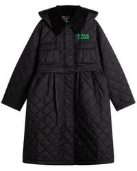 Barbour - X Ganni Peplum Zip Off Quilted Jacket - Lyst