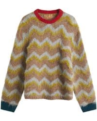Brain Dead - Zig Zag Boxy Knit Jumper - Lyst